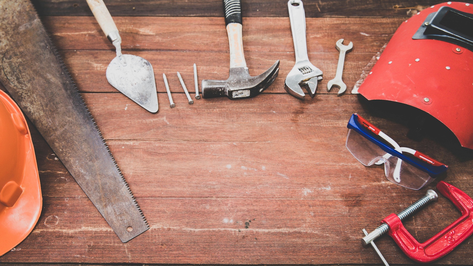 Flat Lay Photography of Hand Tools